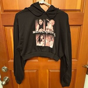 Black Pink Graphic Hoodie